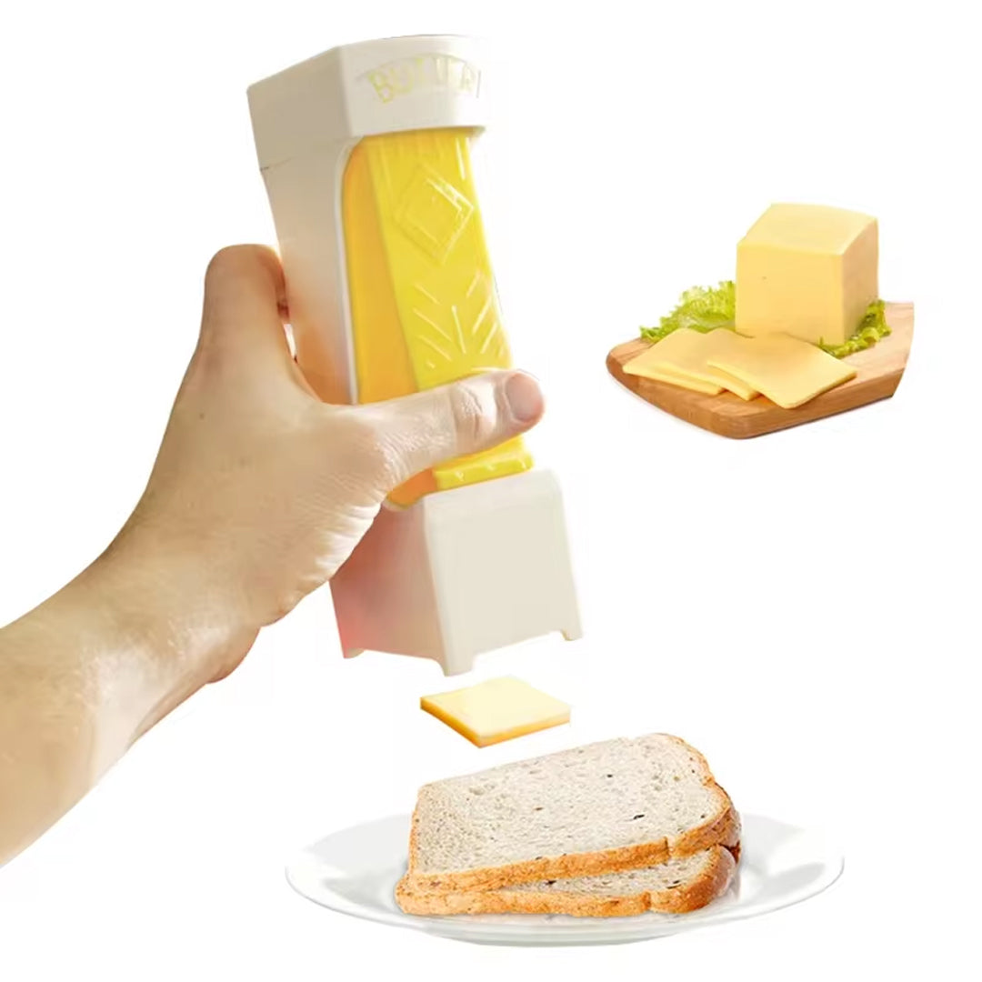 Portable Butter and Cheese Slicer Automatic Squeeze Dispenser Handheld Kitchen Tool