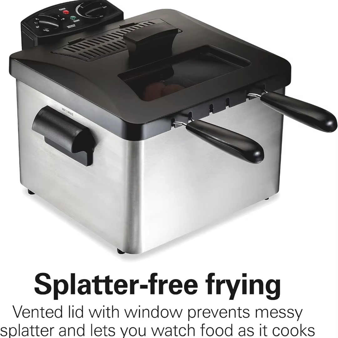 4.7-Quart Triple Basket Deep Fryer