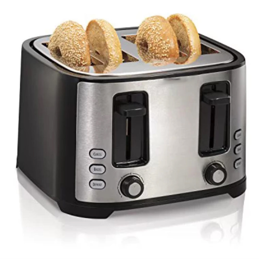 4-Slice Toaster with Extra-Wide Slots Defrost