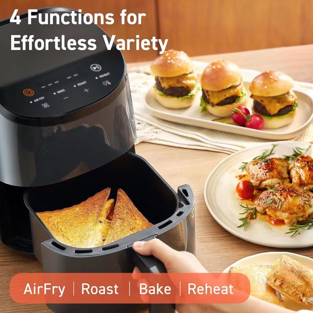 Mini 2.1 Qt 4-in-1 Air Fryer with Recipes