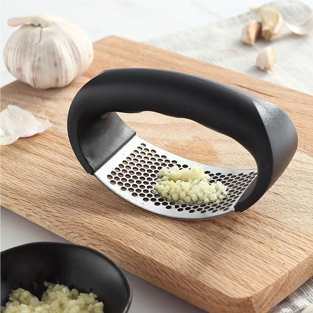 Upgraded Stainless Steel Garlic Press - Efficient Squeezer