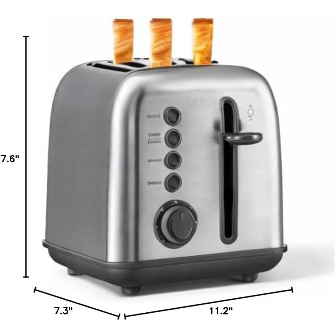 Stainless Steel Extra Wide Slots Toaster