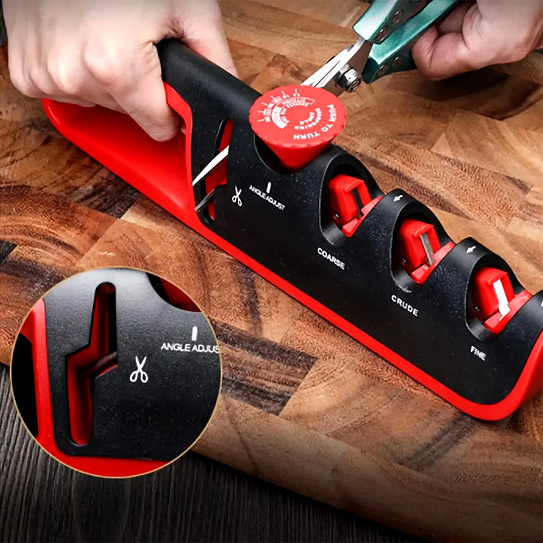 Adjustable Angle 4-Stage Knife Sharpener