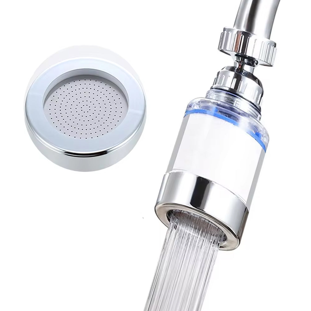 360° Swivel Faucet Water Filter Removes Chlorine and Heavy Metals for Soft and Hard Water