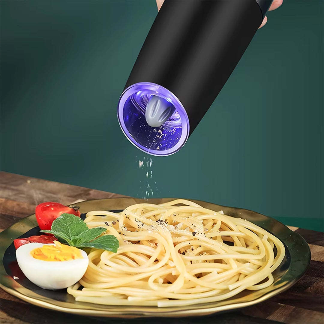 Premium Electric Pepper and Salt Grinder Battery Powered with LED Light and Adjustable Coarseness