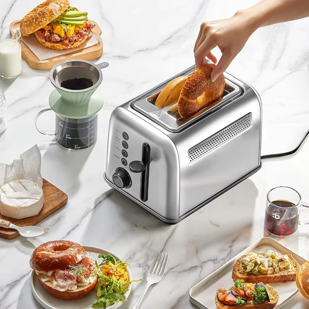 Stainless Steel Extra Wide Slots Toaster