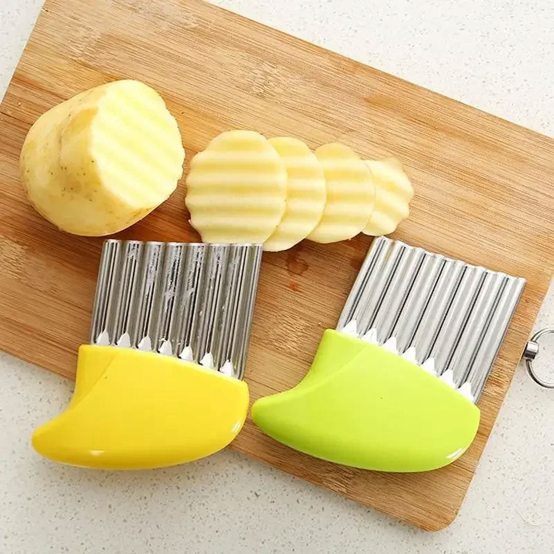 Wrinkled Vegetables Wave Slicer - Unique Cutting Tool