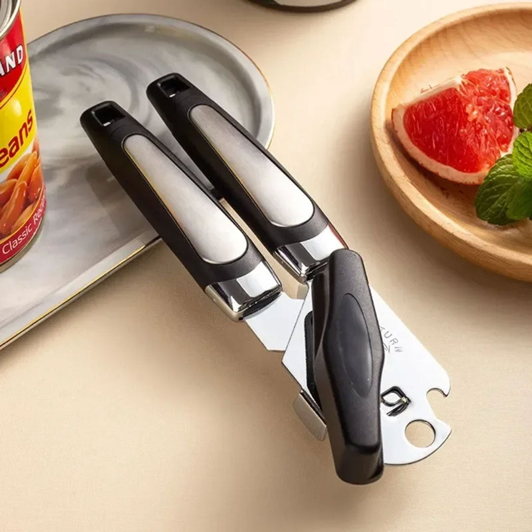 Professional Tin Can Opener - Stainless Steel Kitchen Gadget