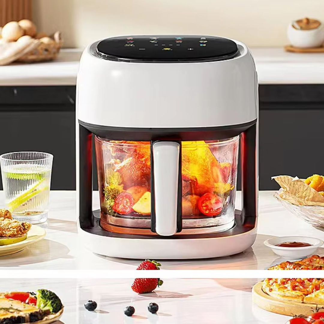 Large Smart Air Fryer with 360° View