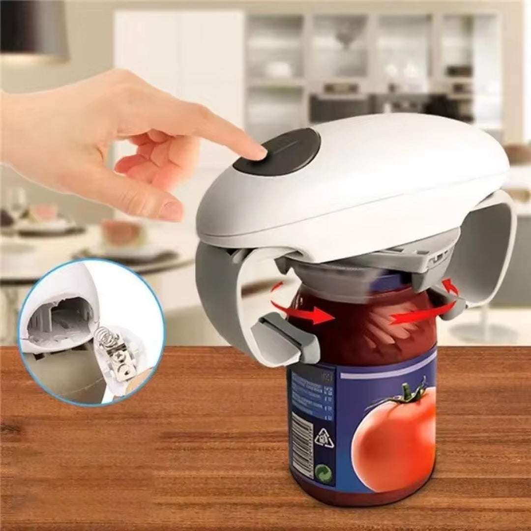 Electric Can Opener Automatic Jar and Bottle Opener with Smooth Edge