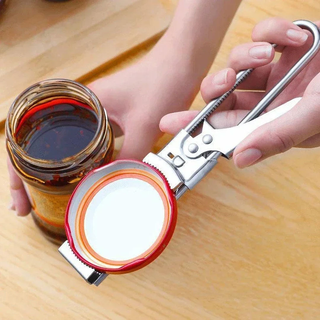 Stainless Steel Adjustable Bottle & Jar Opener