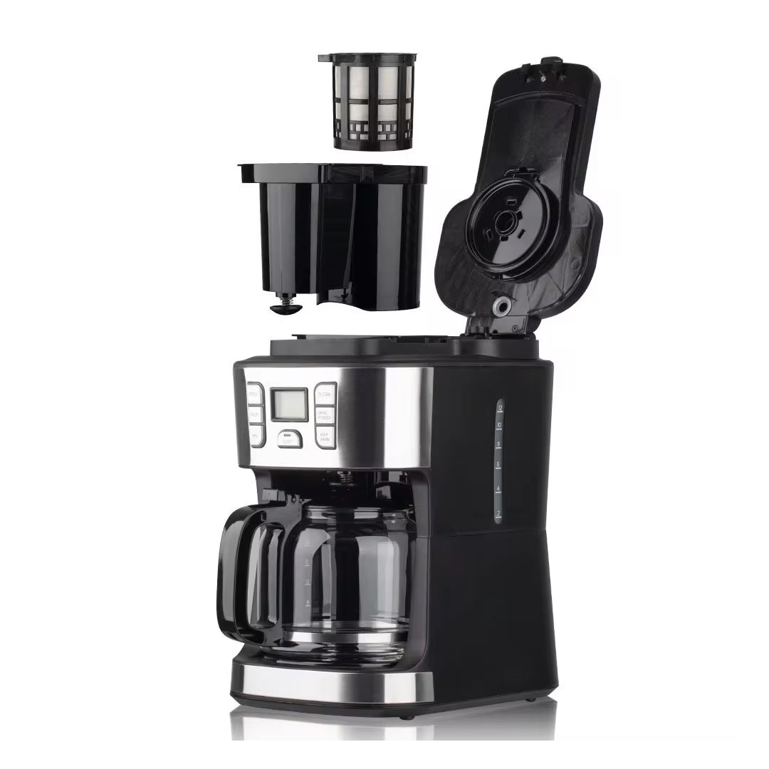 950W Electric Coffee Machine Household Drip Pot Fully Automatic with Steam for Brewing