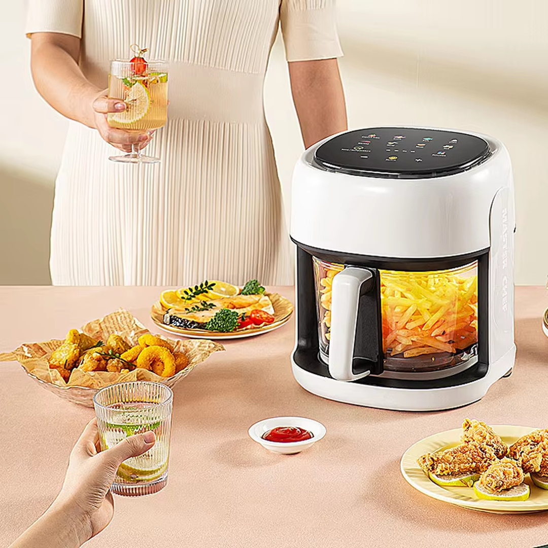 Large Smart Air Fryer with 360° View