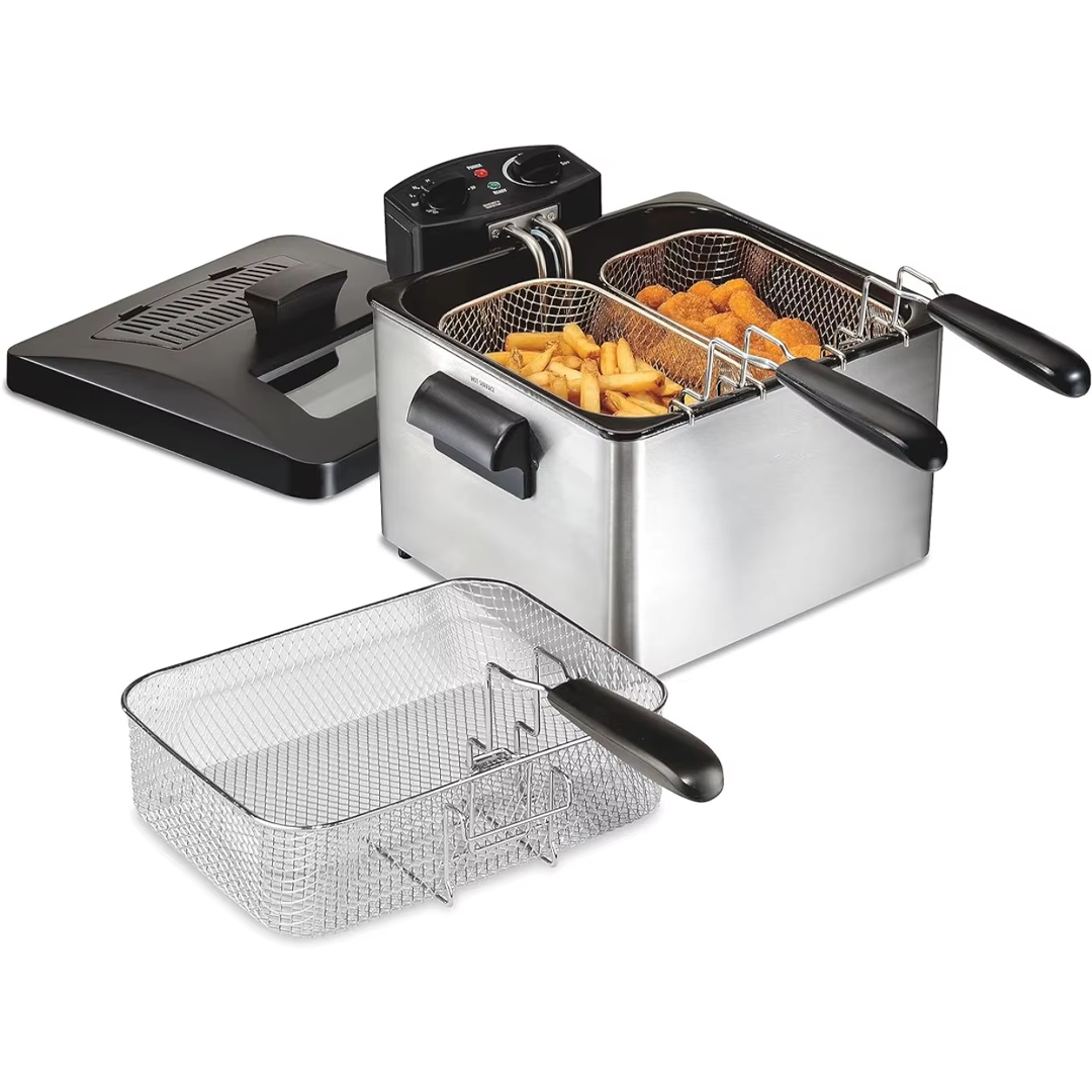 4.7-Quart Triple Basket Deep Fryer