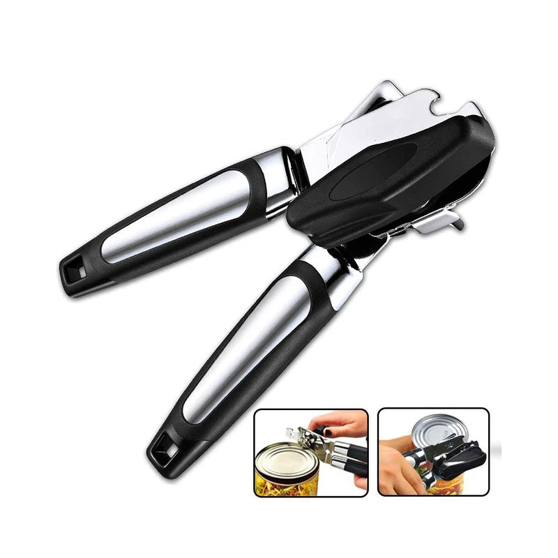 Professional Tin Can Opener - Stainless Steel Kitchen Gadget