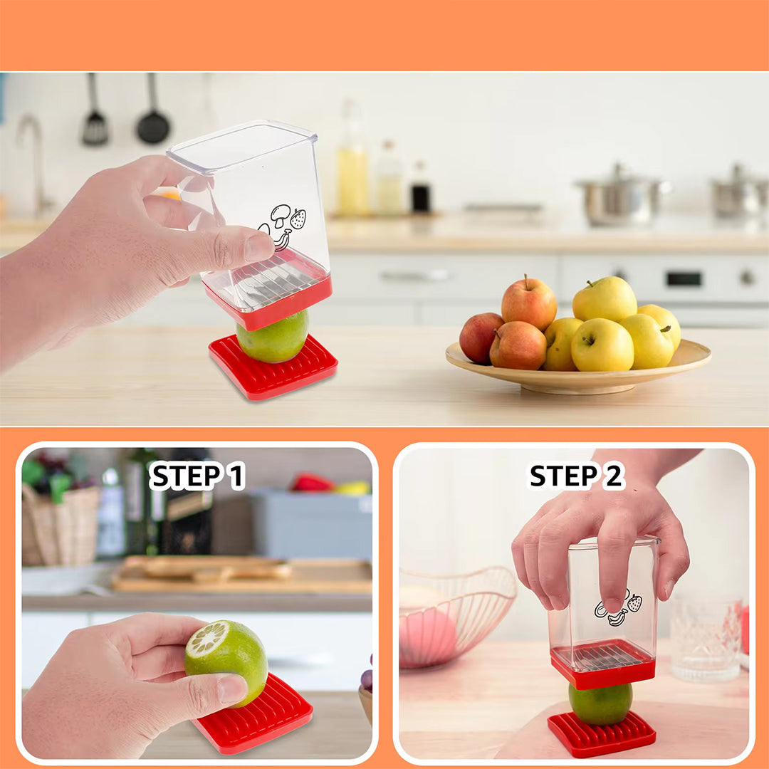 Portable Manual Slicer for Fruits and Vegetables Speed Slicer for Bananas and Strawberries Kitchen Tool