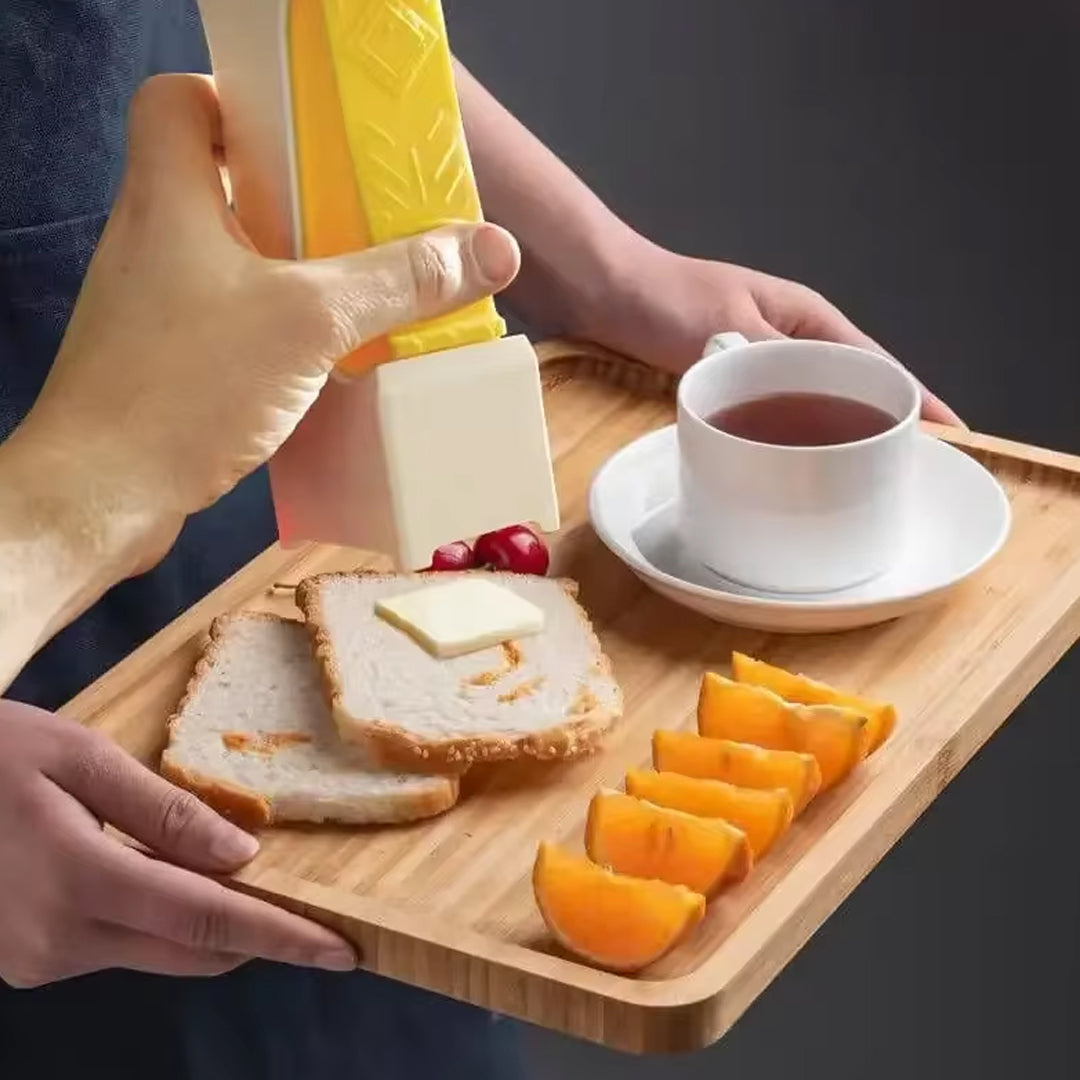 Portable Butter and Cheese Slicer Automatic Squeeze Dispenser Handheld Kitchen Tool