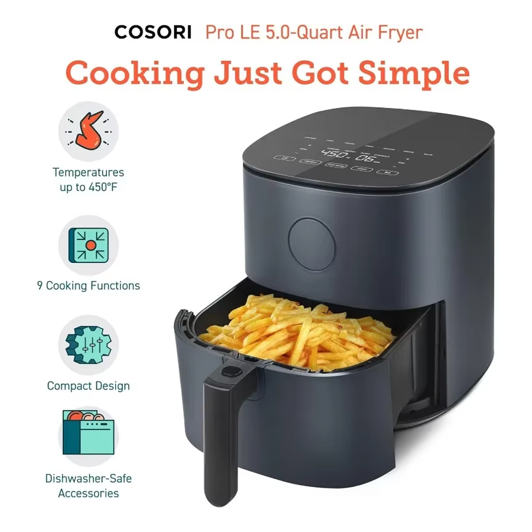 5-Qt Air Fryer Pro LE with 130+ Recipes