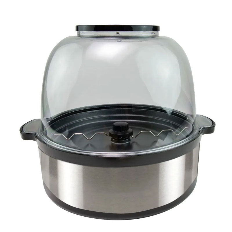 6 QT Stainless Steel Stirring Popcorn Maker - Home Kitchen Essential