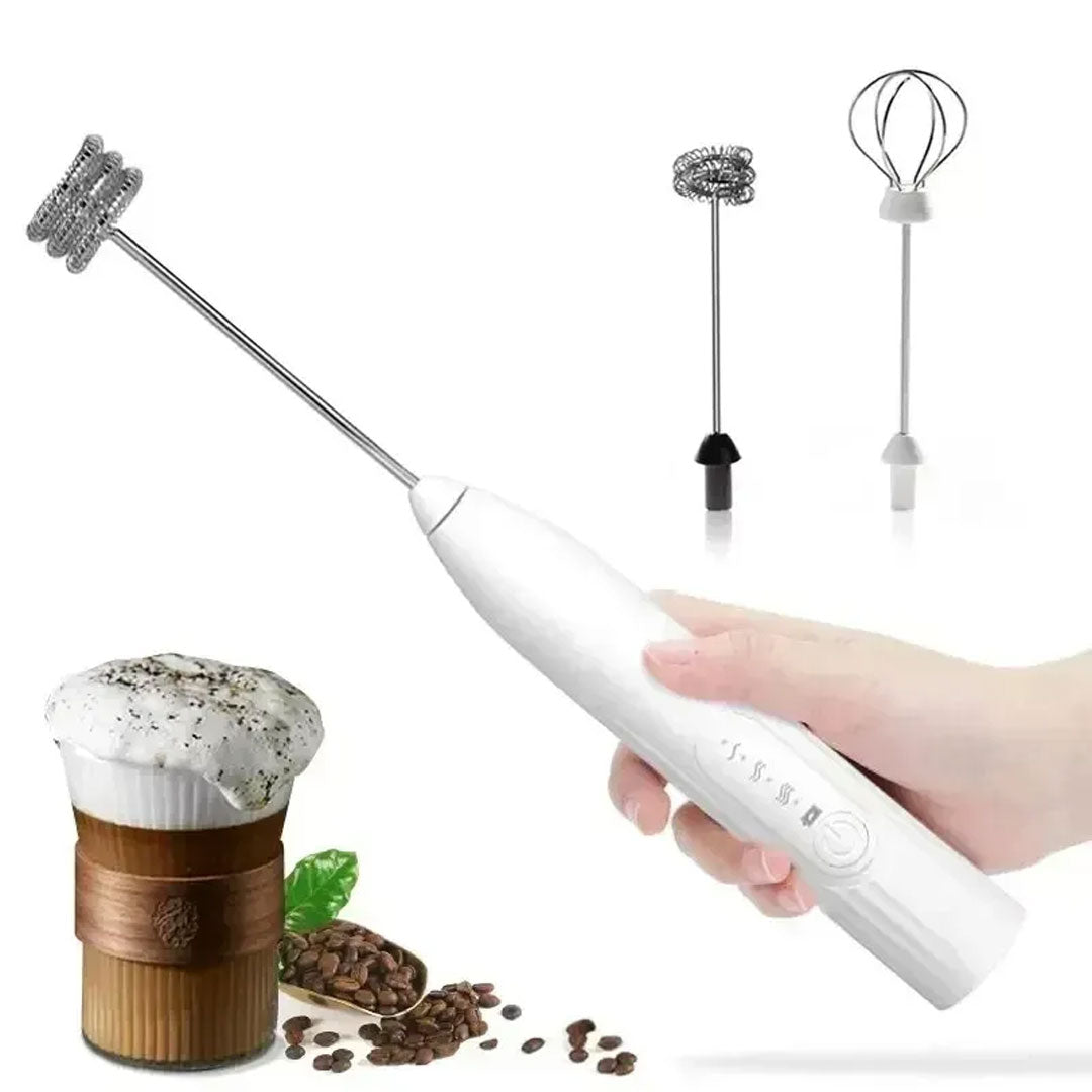 2-in-1 USB Rechargeable Baking Mixer and Milk Frother